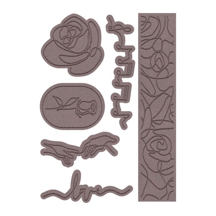 Classeur de gaufrage et découpe 'Poésie lyrique'