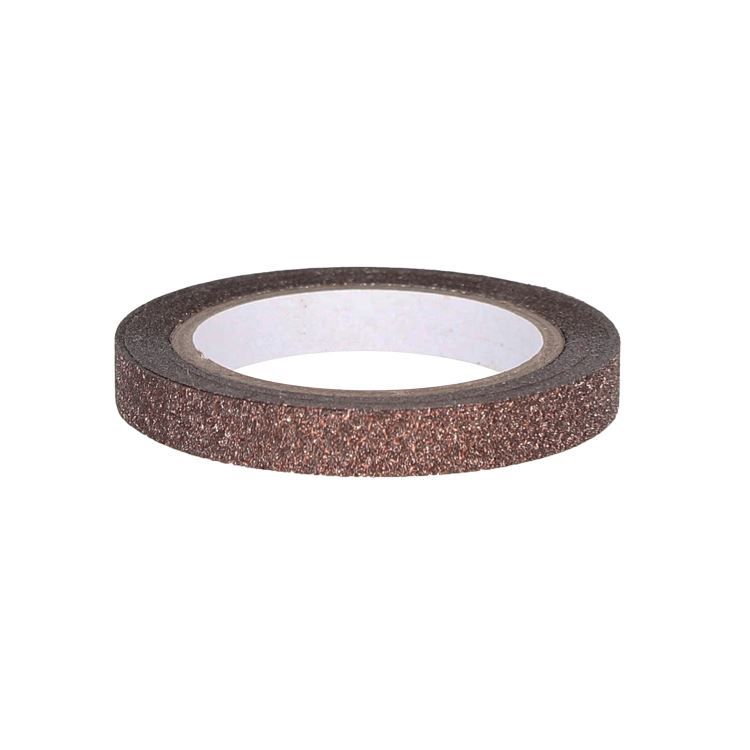 Glitzerband 5mmx5m 'Schokolade'