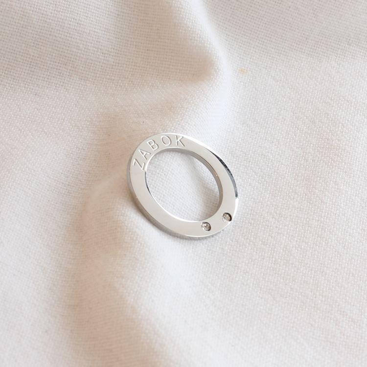 Pendentif anneau Dolce S argenté