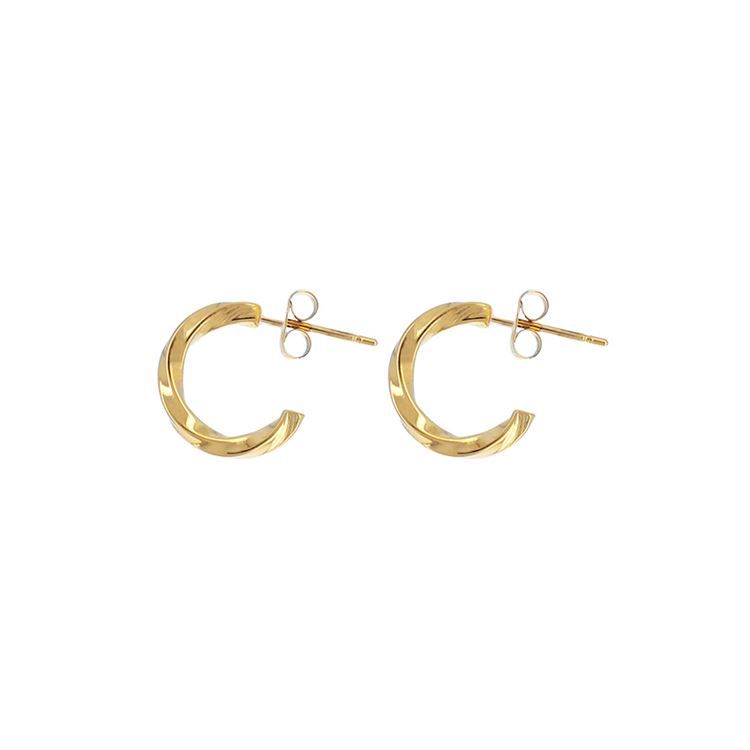 Boucles d'oreilles Ronda doré (S)New model