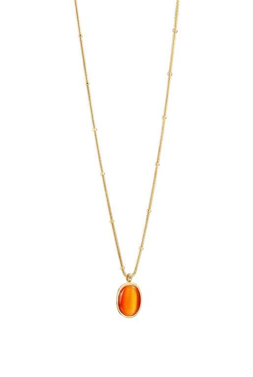 Collier Grenat, perle de verre