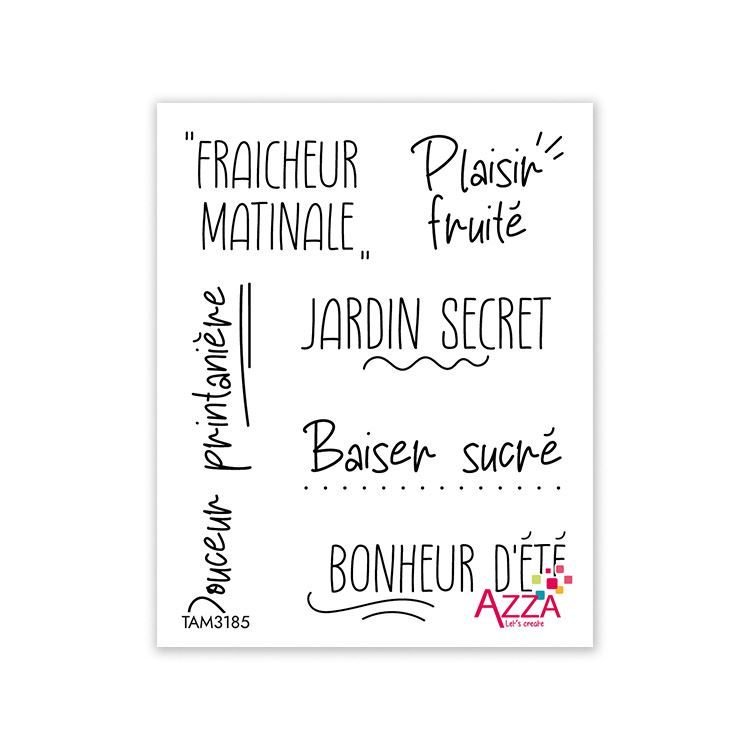 Tampons rubis 'Mots Festival de fraises' 🇫🇷