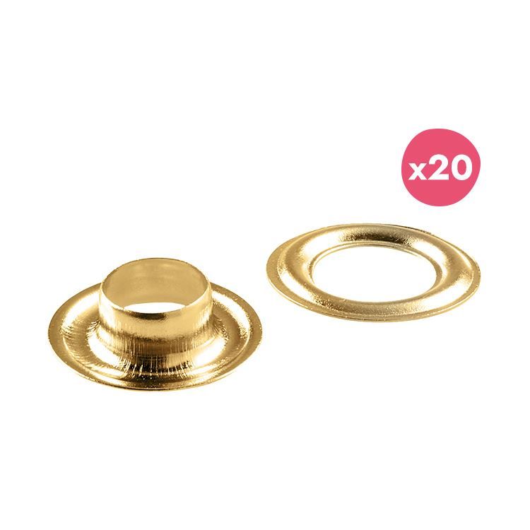 Ösen 5 mm 'Gold' (20 Stk.)