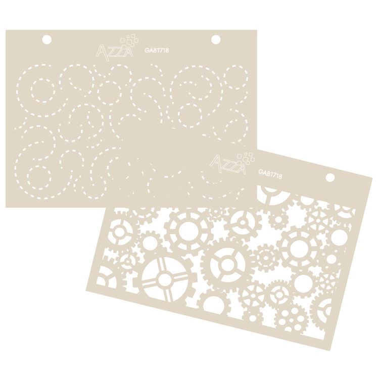 Texturschablonen 'Zahnräder'