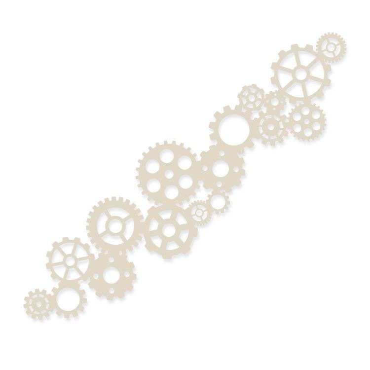 Gabarit bordure 'Frise Engrenages'