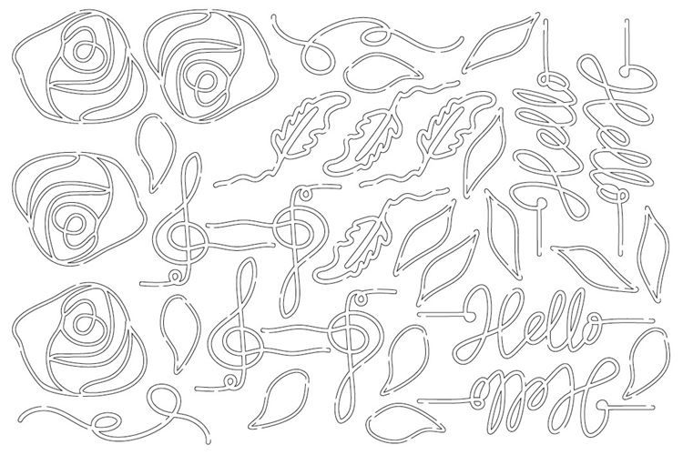 Konturenfiguren ‘Lyrische Poesie’