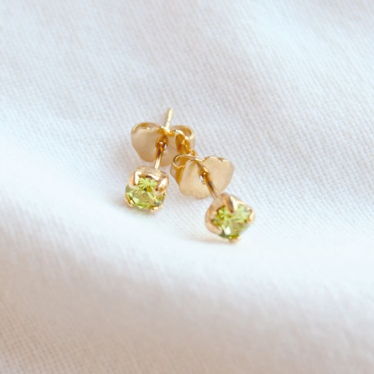 Boucles d'oreilles Citrus, doré 24 K