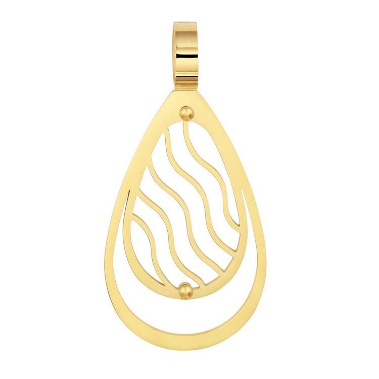 Pendentif Elégante Gala, doré 18K