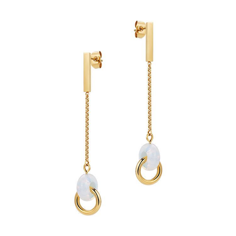 Boucles d'oreilles Nodo, doré