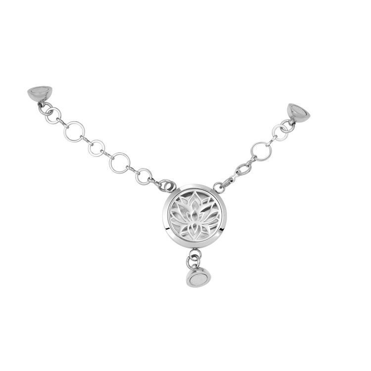 Segment magnétique V Twirl, argenté