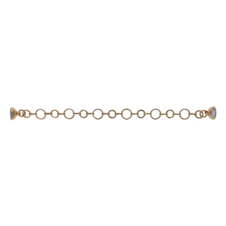 Bracelet magnétique fins anneaux doré 18 K