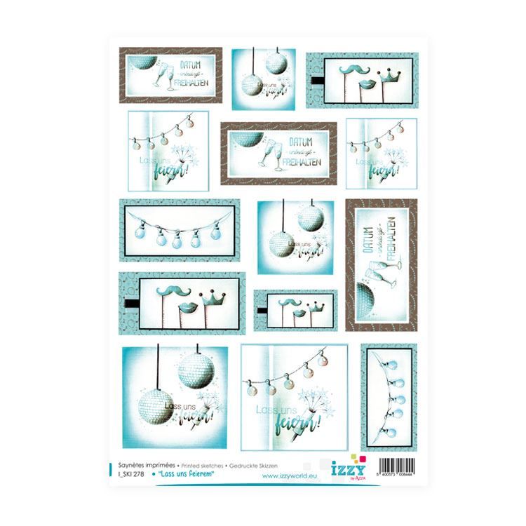 Motivpapier 'Lass uns feiern'