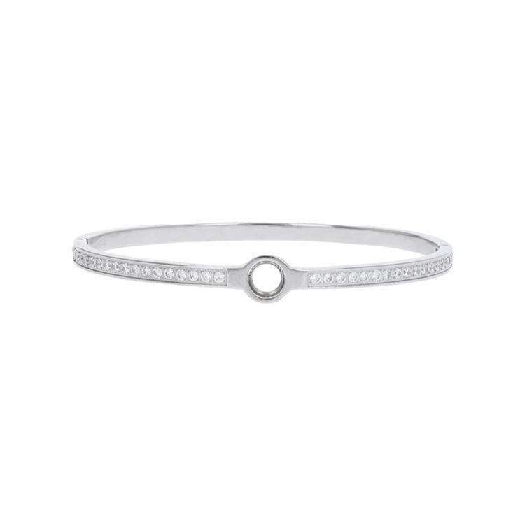 Bracelet Smart strass czech à pas de vis, argenté