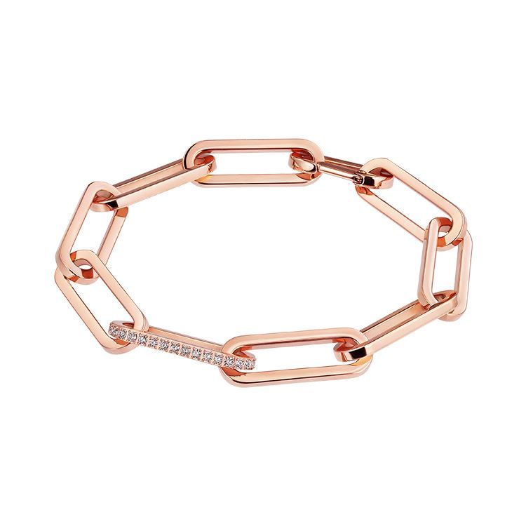 Bracelet Okio rose, CZ