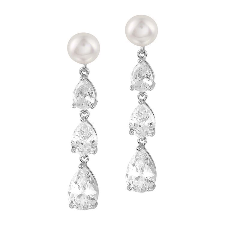 Boucles MARQUISE, nacre