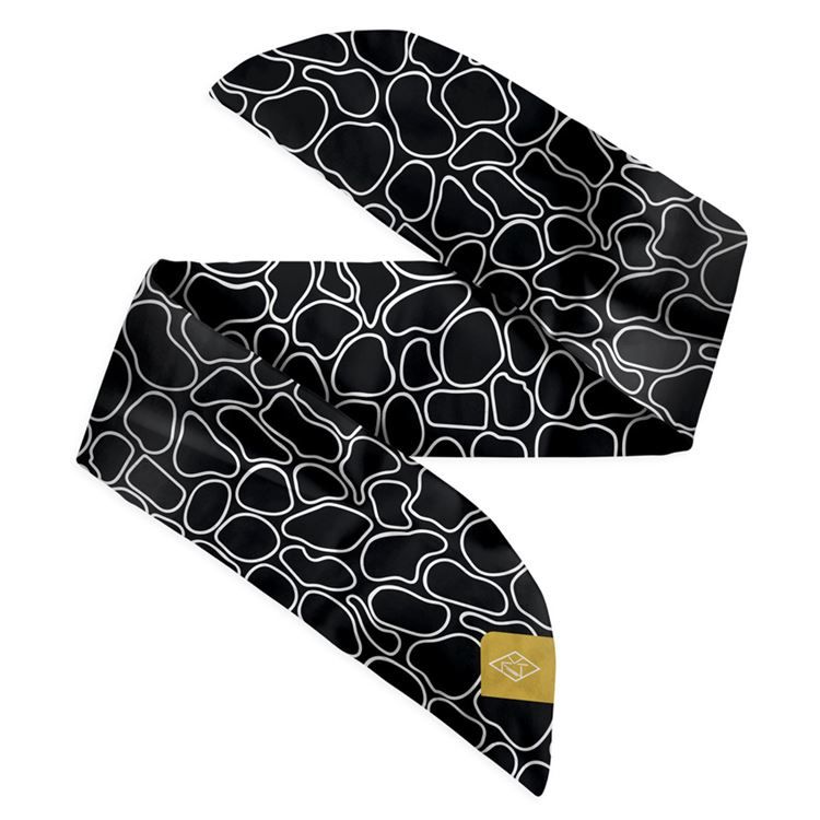 Bracelet satin noir/blanc Galet