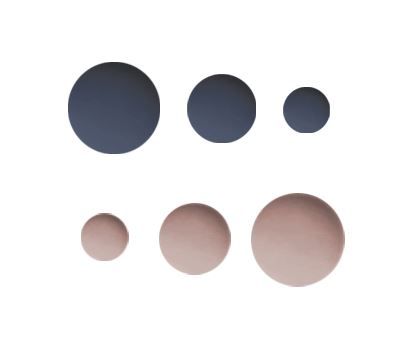 Matte Harzperlen ‘Zimt - Imperial Blau’