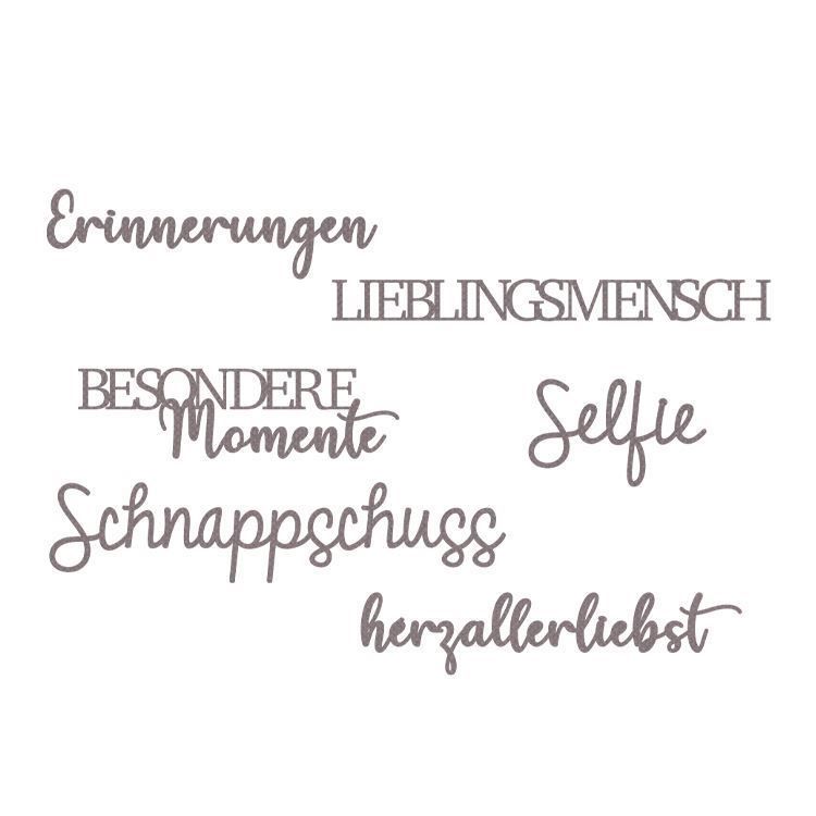 Stanzformen 'Momentaufnahmen Worte'