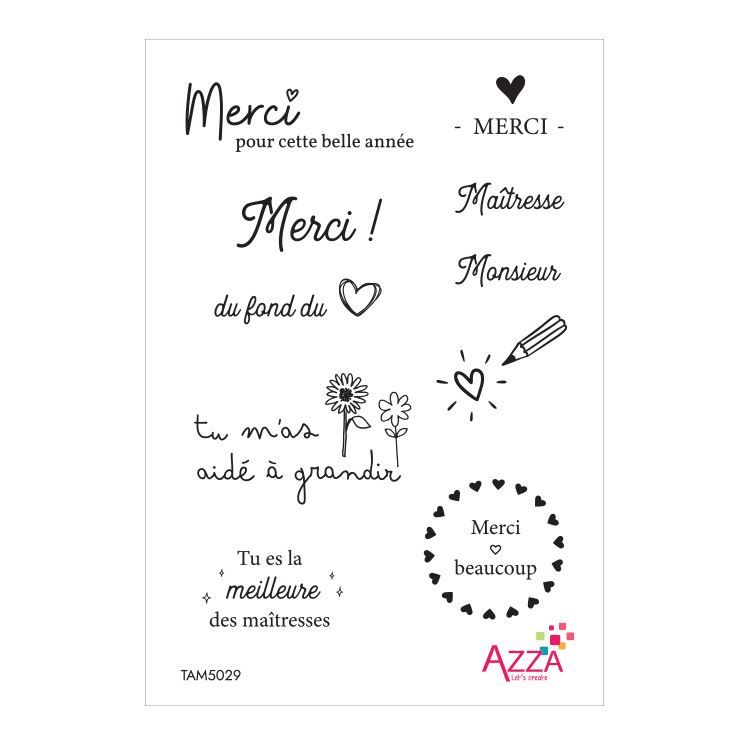 Mini-tampons 'Merci professeur' 🇫🇷