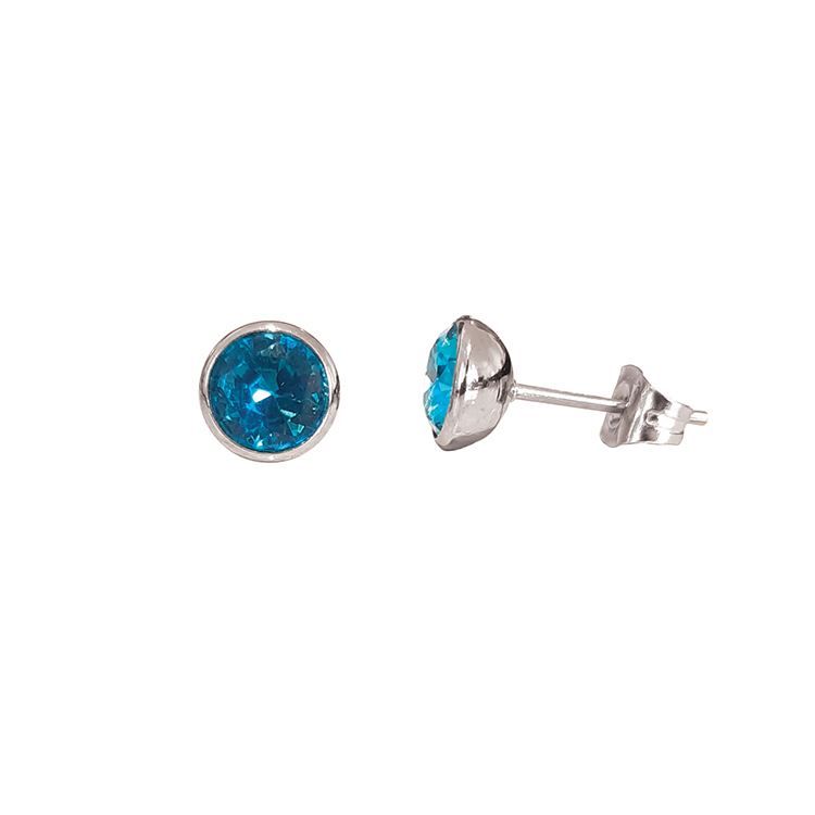 Perceuses rondes cristal bleu turquoise