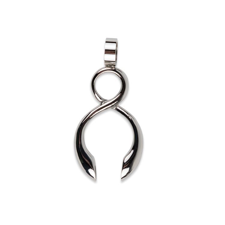 Pendentif torsadé à bille Lydie, argenté