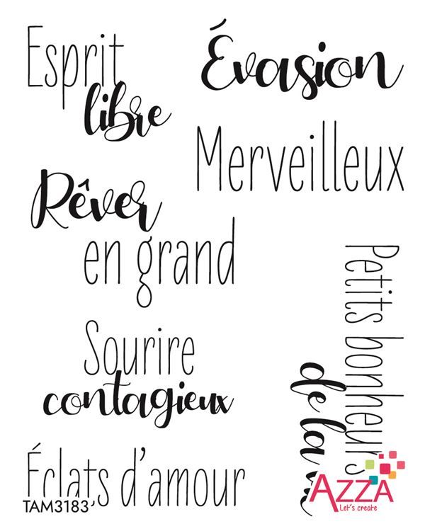 Rubinstempel 'Mots Boho' 🇫🇷