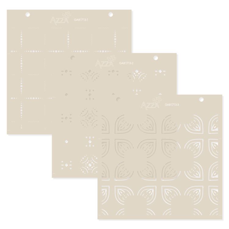 Lagenschablonen 15x15 ‘Künstlerische Symbole’