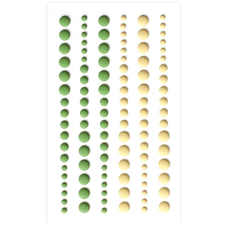 Perles de résine mat 'Prairie'