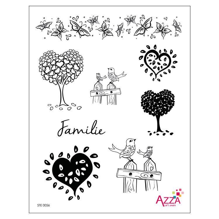 Diamantstempe Azza Scrap + 'Familie' MAP951