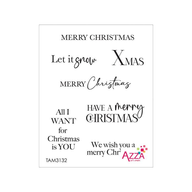 Rubinstempel 'Merry Christmas'