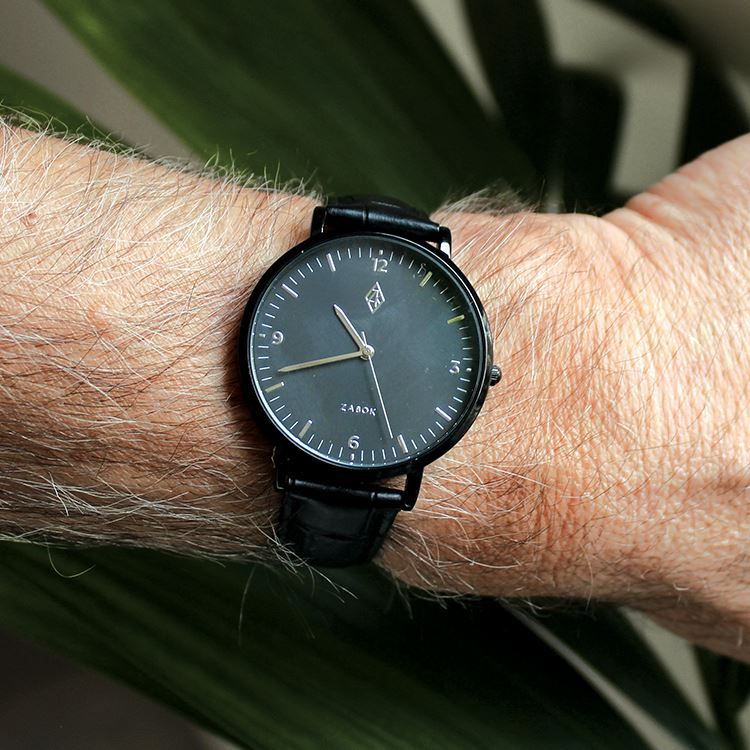 Cadran de montre noir, 40 mm
