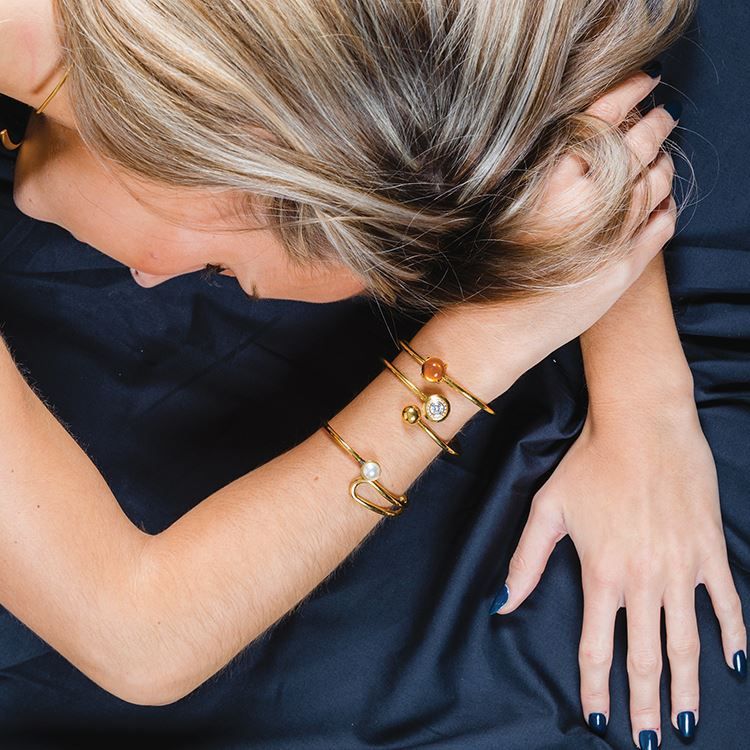 Bracelet boucle à pas de vis,doré 18K