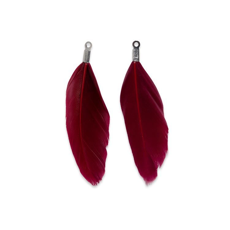 ACC pour BOU plume bordeaux