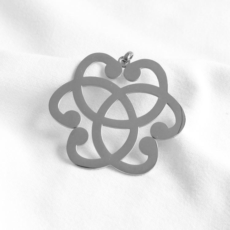 Pendentif Arabesque argenté