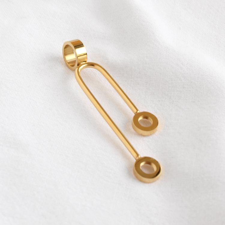 Pendentif Space 2 pas de vis, doré 18 K