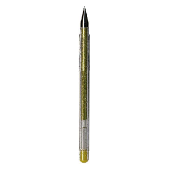 Glitzer Kugelschreiber Gold