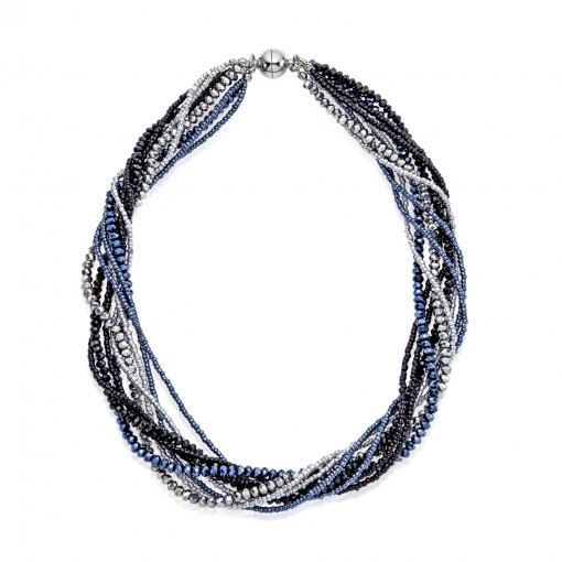 Collier rangs noirs