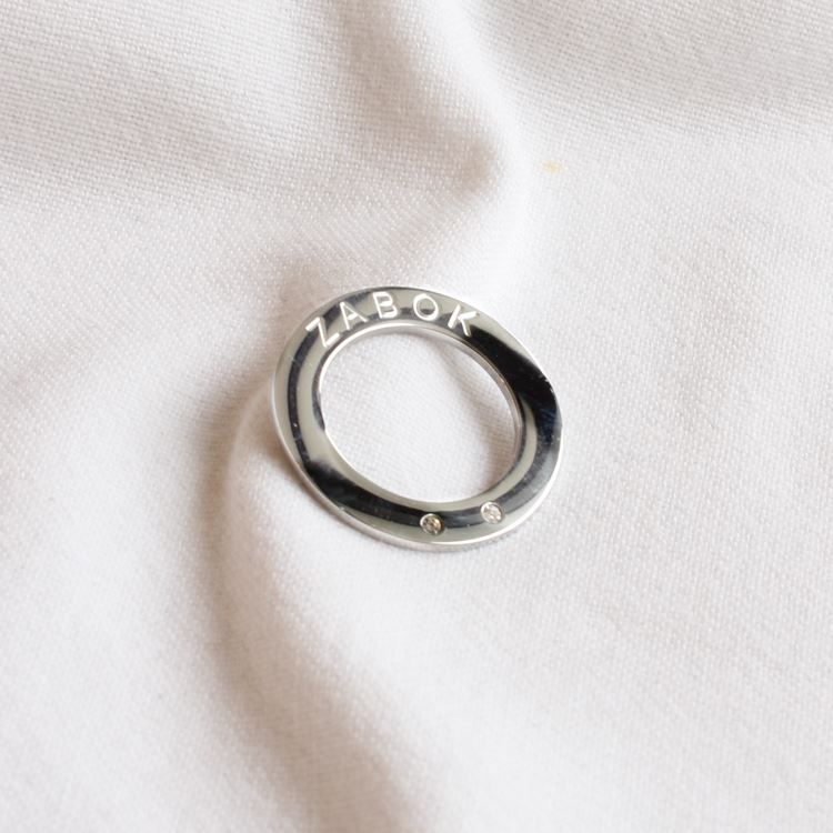 Pendentif anneau Dolce M argenté
