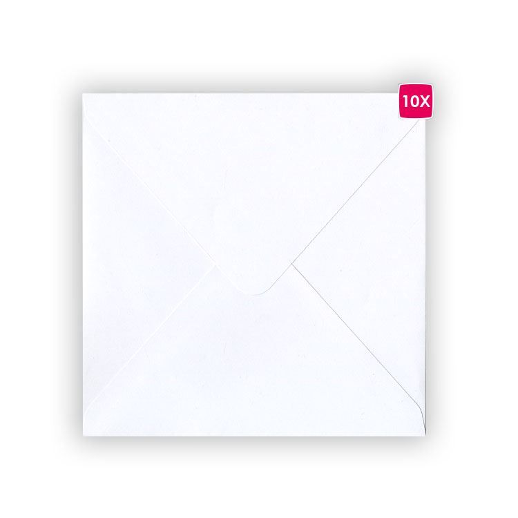 Umschläge 15x15 'Weiss' (10 Stk.)