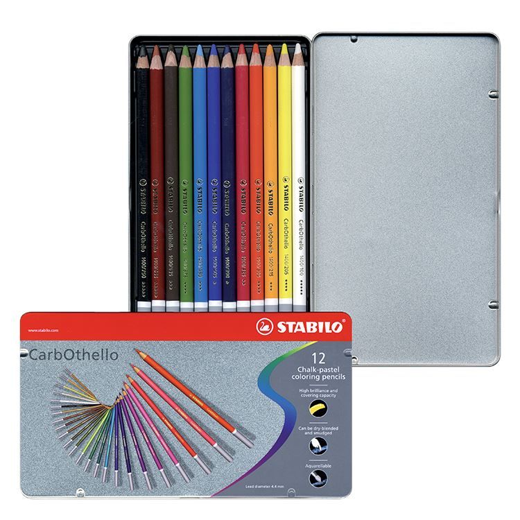 Kreidestiftschachtel 12 Farben