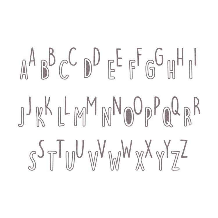 Matrices de découpe 'Alphabet titre'
