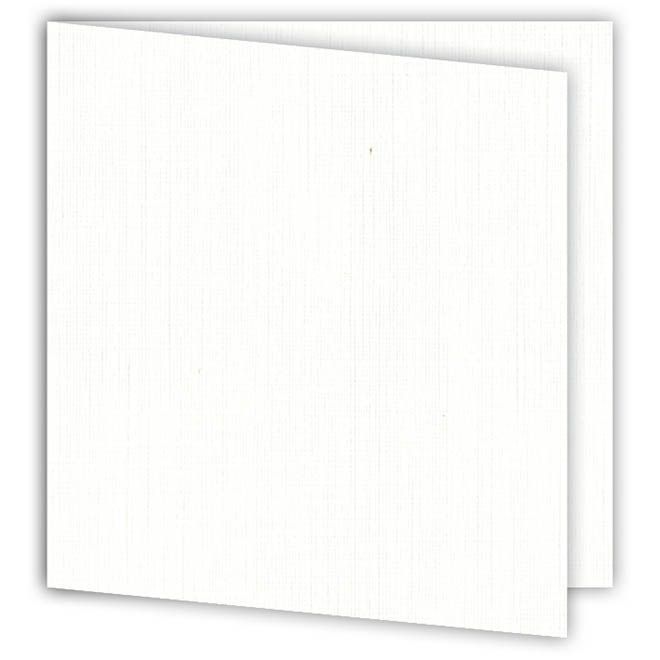 Kartenset 15x15 'Weiß' (6 Stk.)