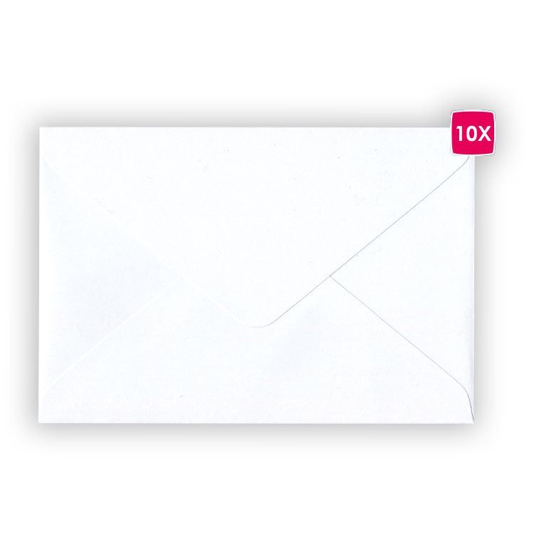 Umschläge 10x15 'Weiss' (10 Stk.)