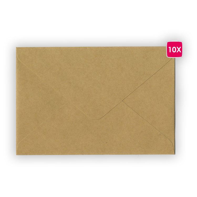Umschläge 10x15 'Kraft' (10 Stk.)