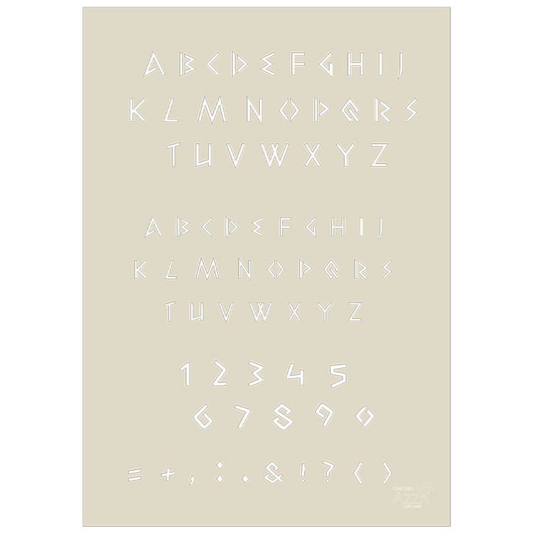 Buchstabenschablone ‘Aristoteles’ (A4)