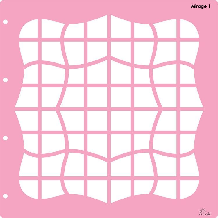 Fotoschablone Kollektor 'Mirage 1' (30x30 cm)