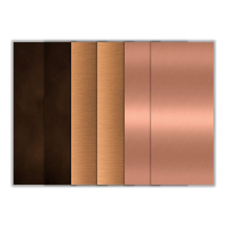 Selbstklebende Vinylfolien 'Kupfer' (6 Stk.)