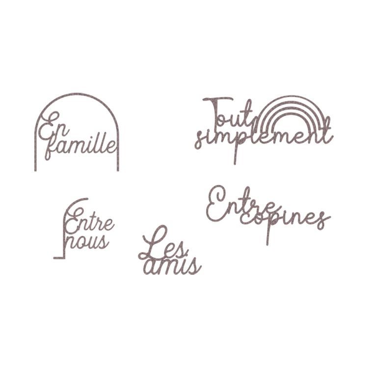 Matrices de découpe 'Mots Arcades' 🇫🇷