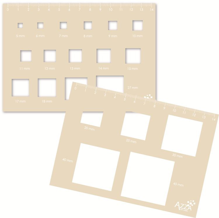 Dekorschablonen ‘Quadrate’ (2 Stk.)