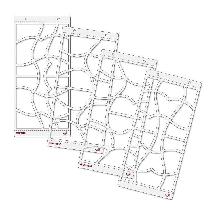 Akkordeon Schablonen XL 'Murano'